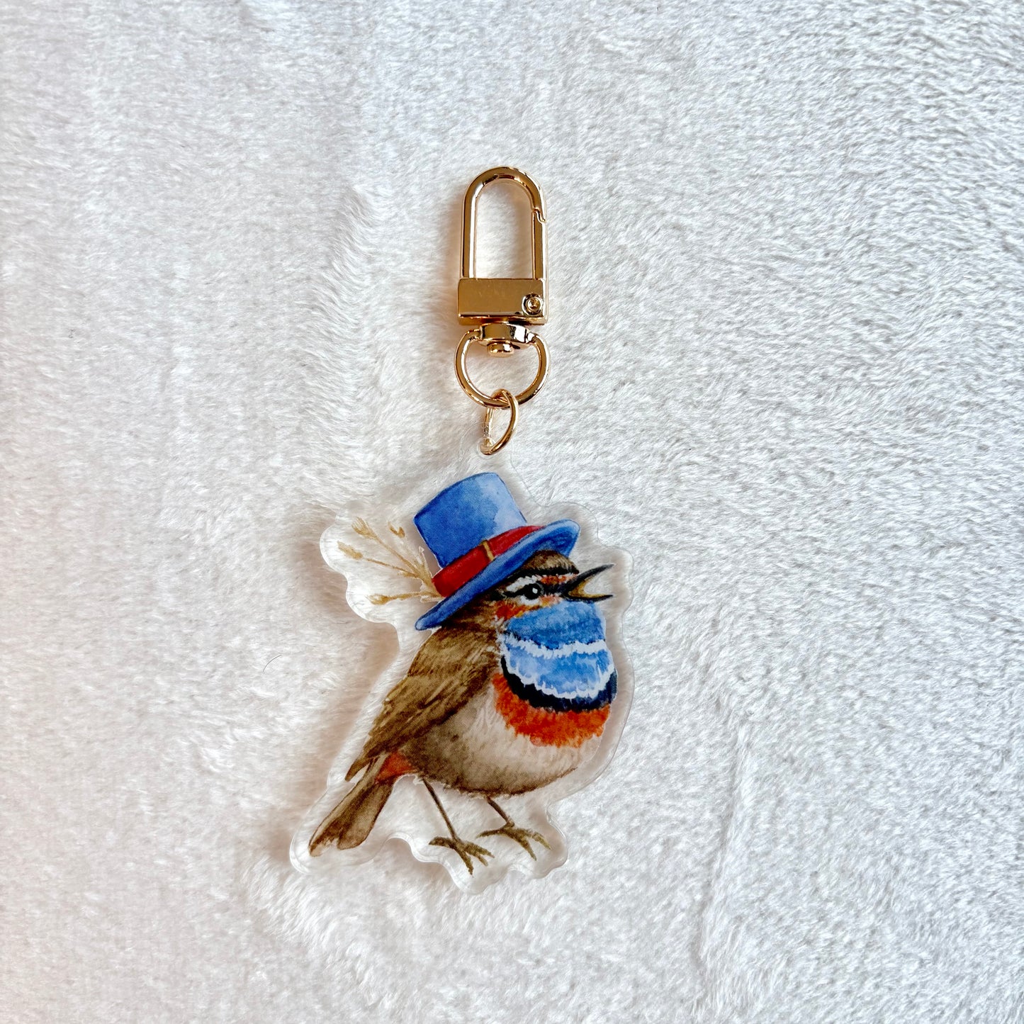 Bluethroat - Keychain