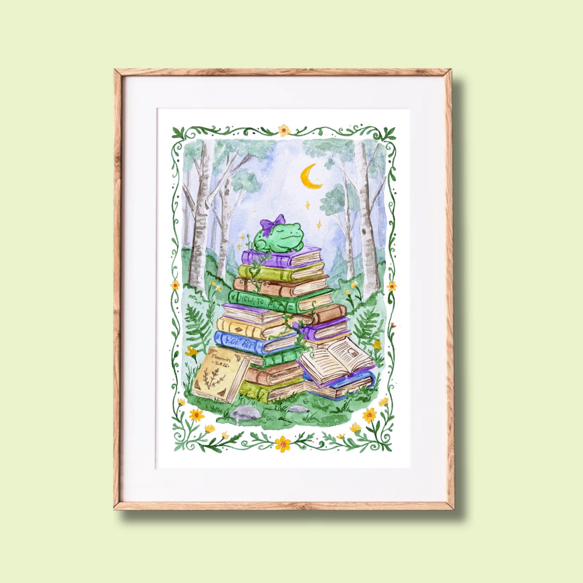 "Mary's tbr pile" - Art Print