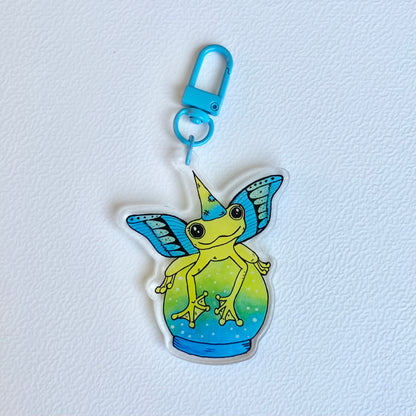 Yellow Frog Keychain