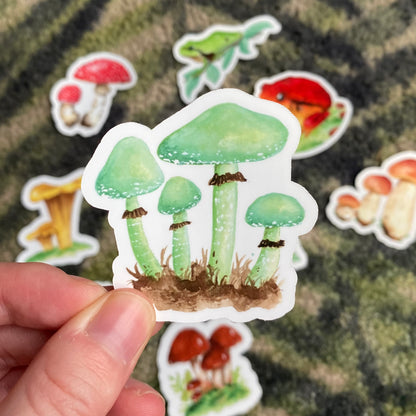 Blue-green stropharia sticker