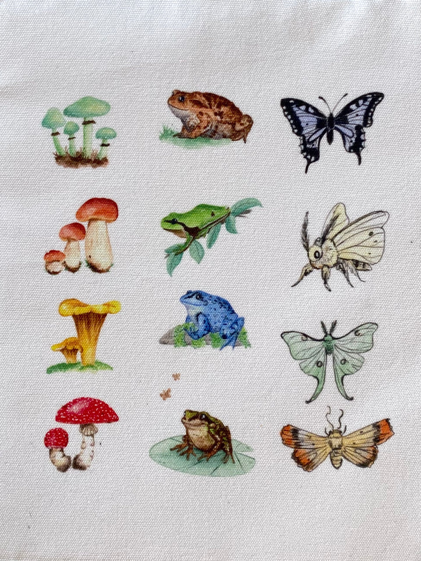 Mushrooms & critters Totebag