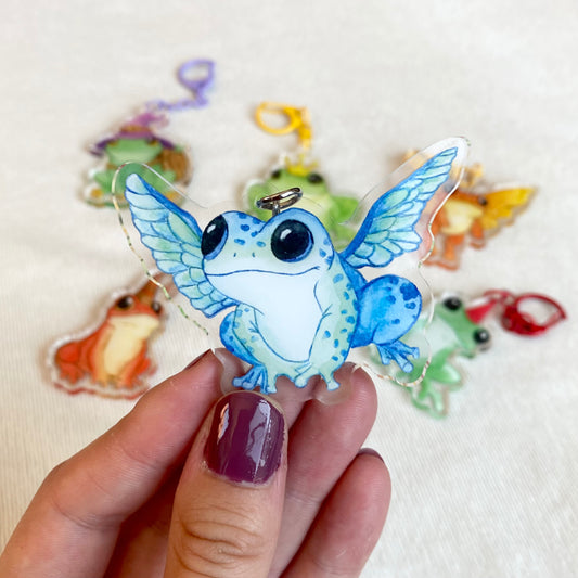 Blue Froggerfly Keychain