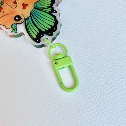 Green Froggerfly Keychain