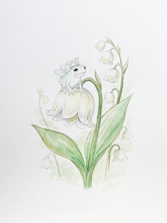 Lily of the valley - Original Watercolor