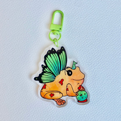 Green Froggerfly Keychain