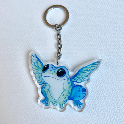 Blue Froggerfly Keychain