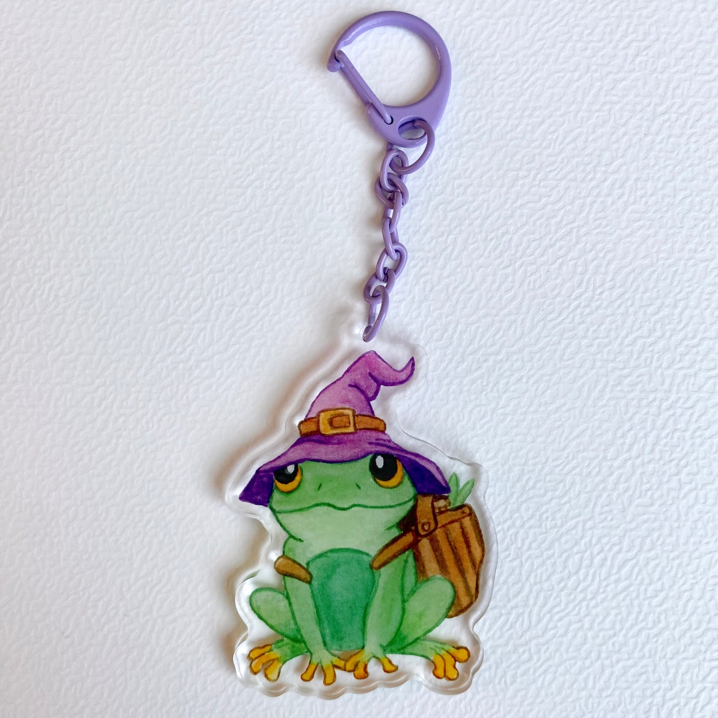 Witchy Frog Keychain