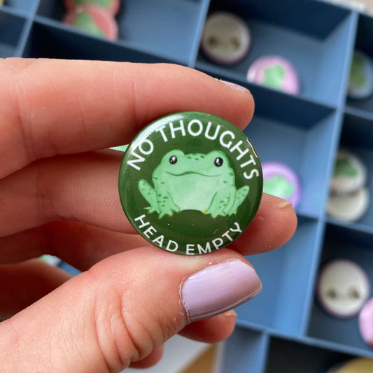 No thoughts button - green