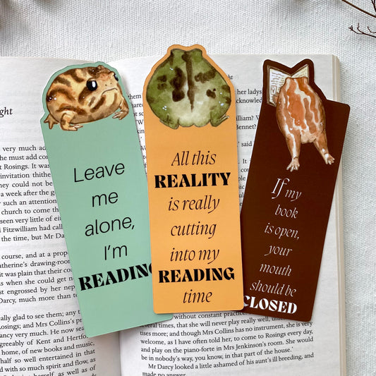 Rain frog bookmark set 3pc