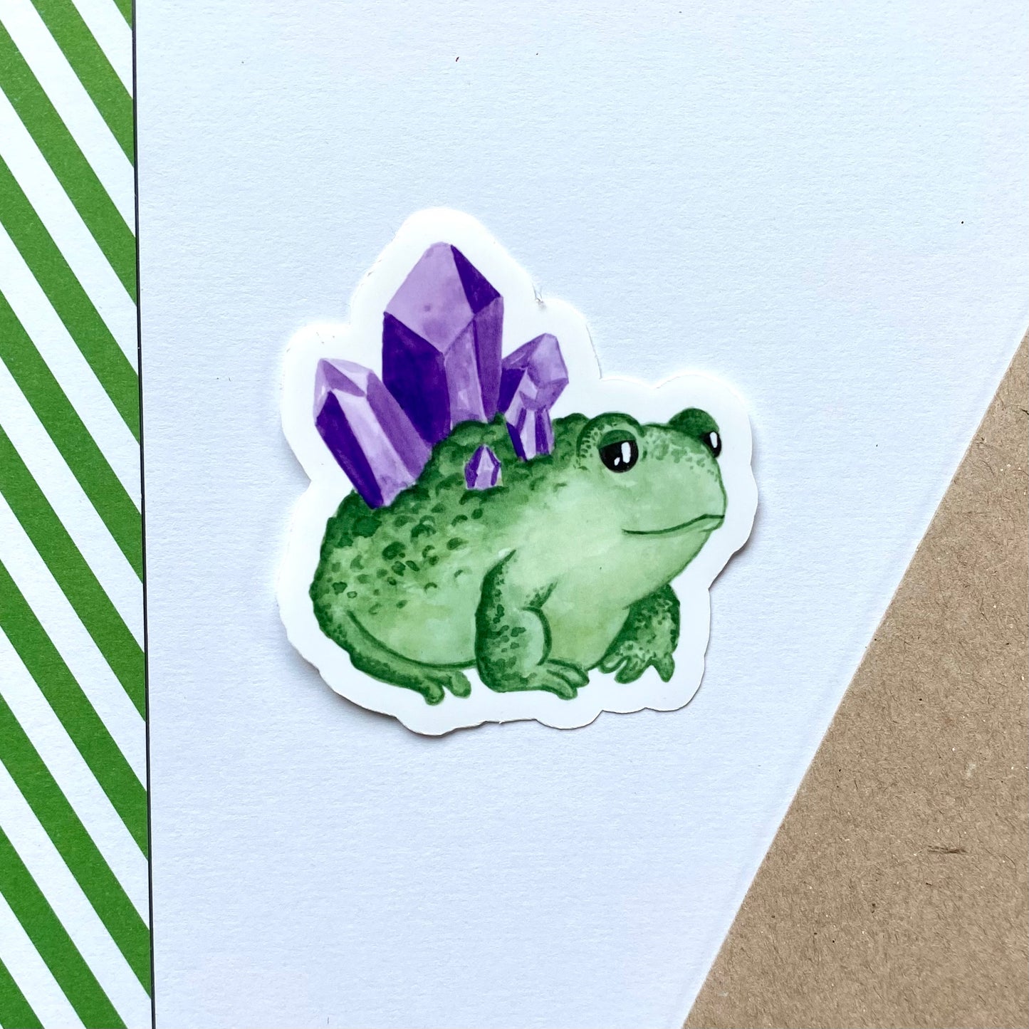 Amethist frog sticker