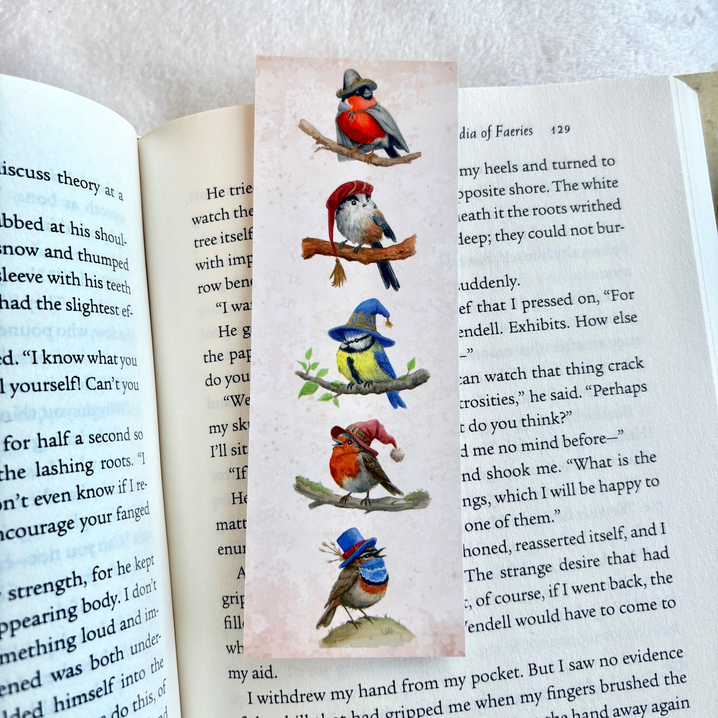 Fashionable Feathers Bookmark