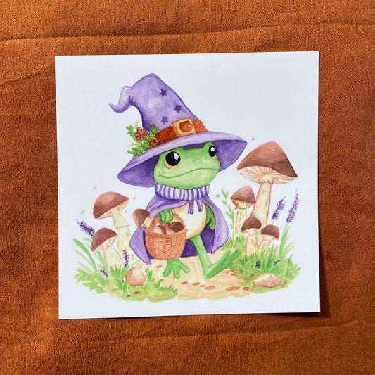 Wizard frog print