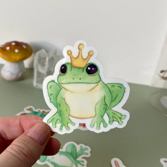 Frog prince sticker