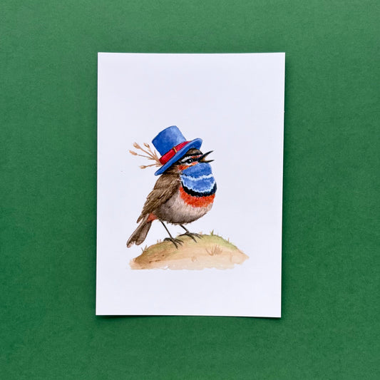 Bluethroat - Postcard