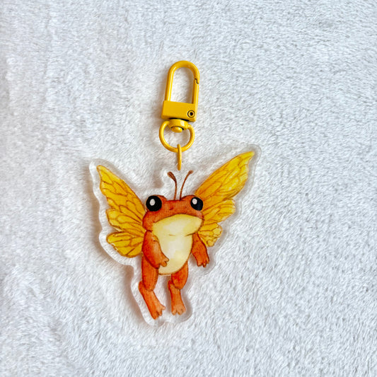 Orange Froggerfly Keychain