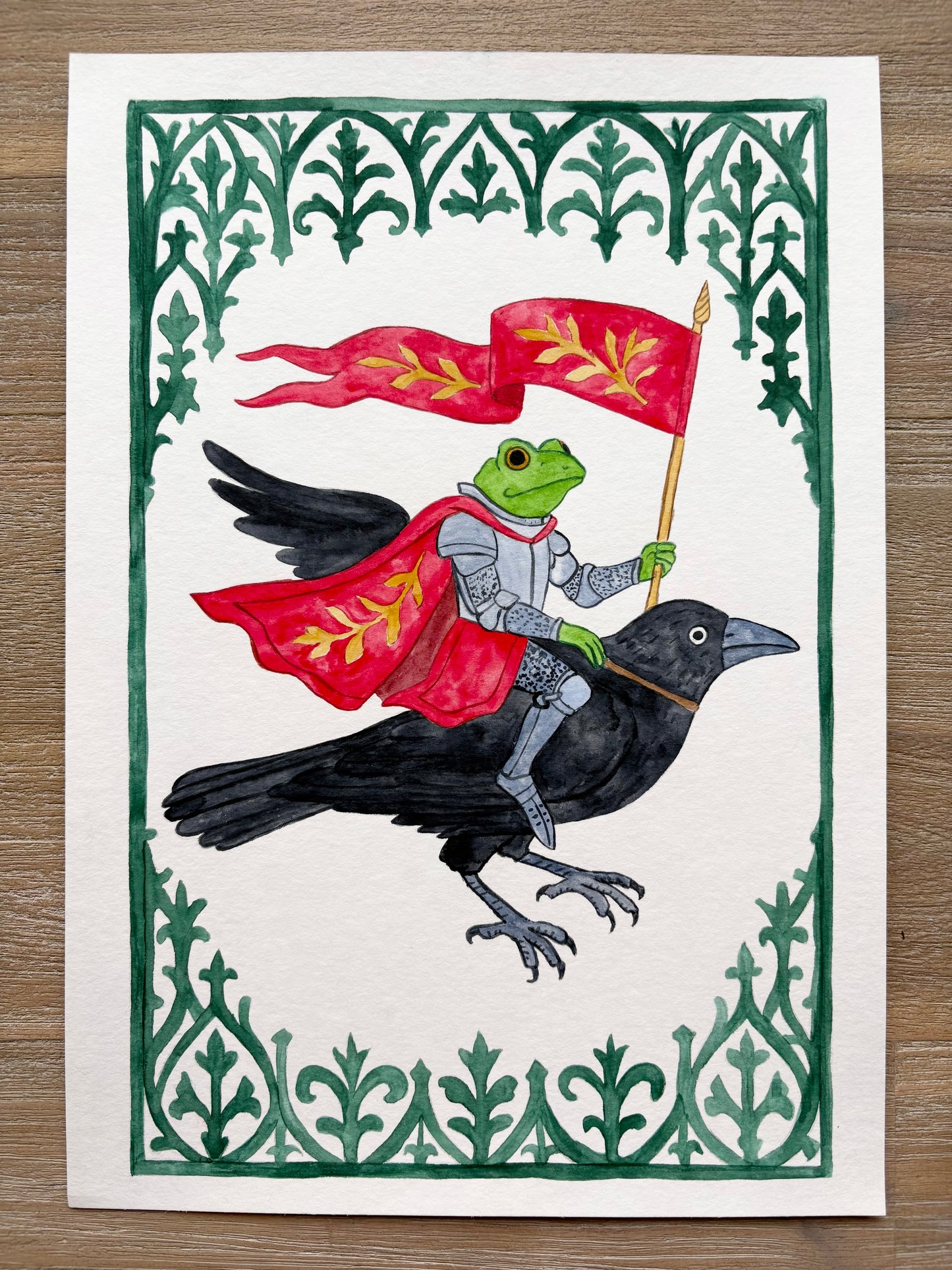 Original painting "Ser Harold Ravenborne"