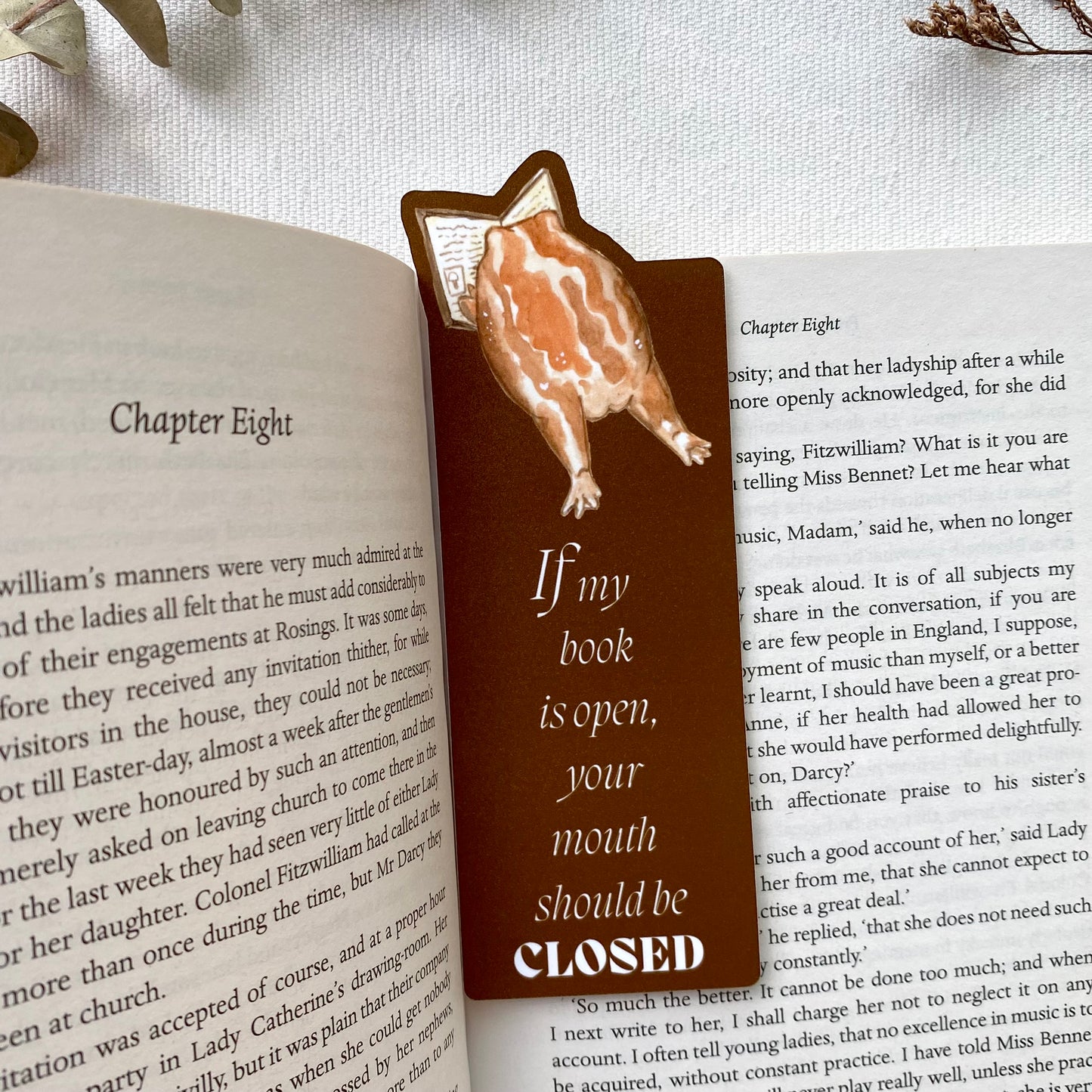 Reading frog bookmark