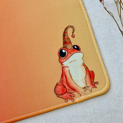 Orange frog mousepad