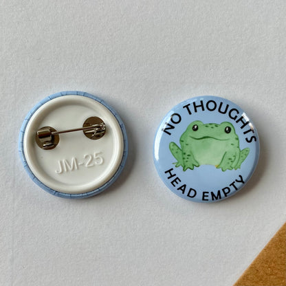 No thoughts button - blue