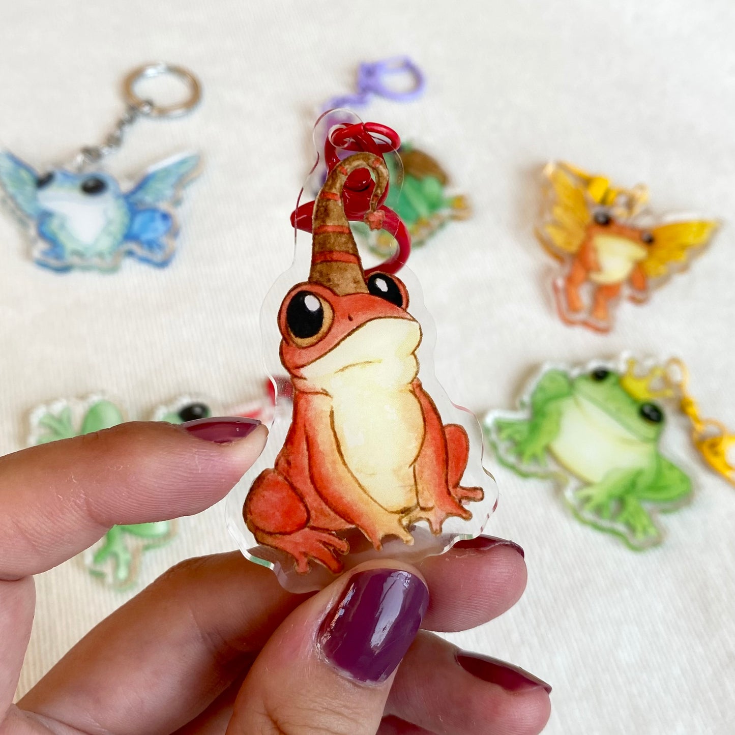 Cute Frog Keychain