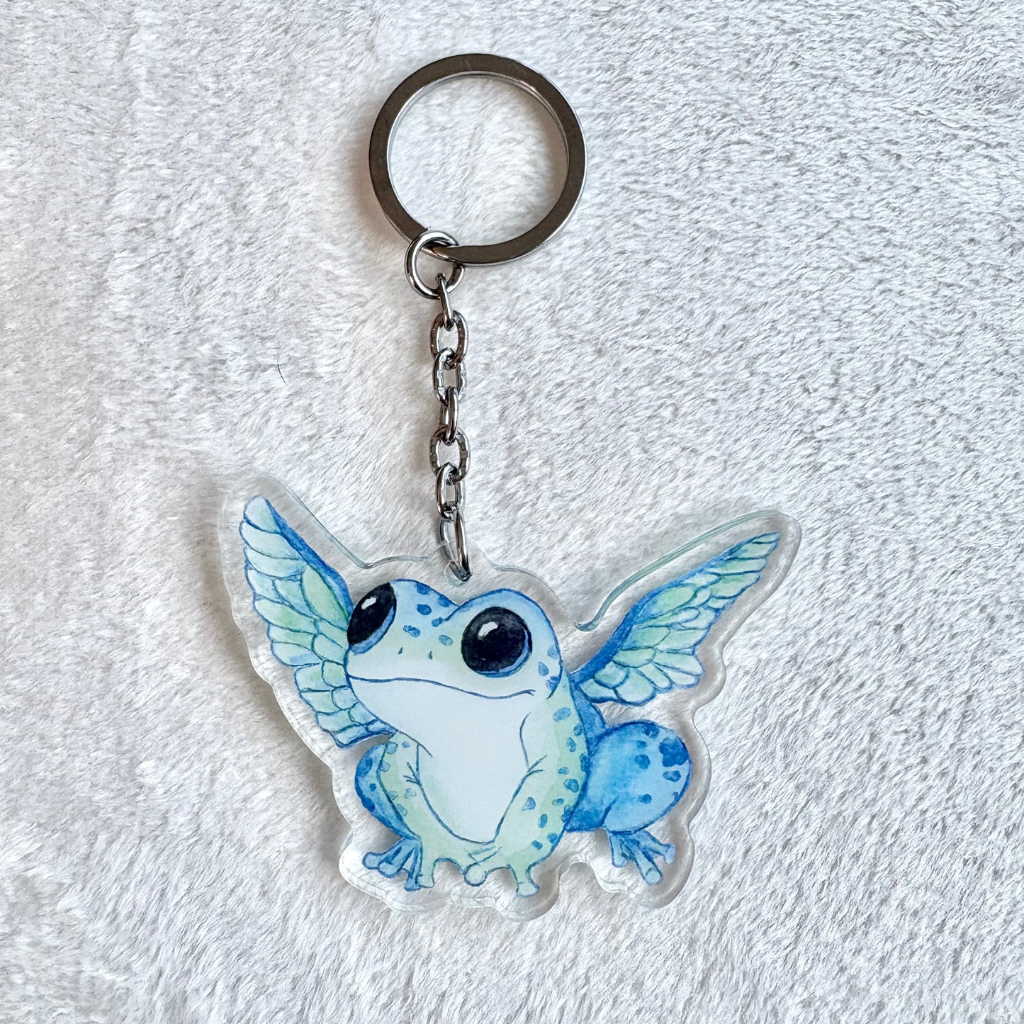 Blue Froggerfly Keychain