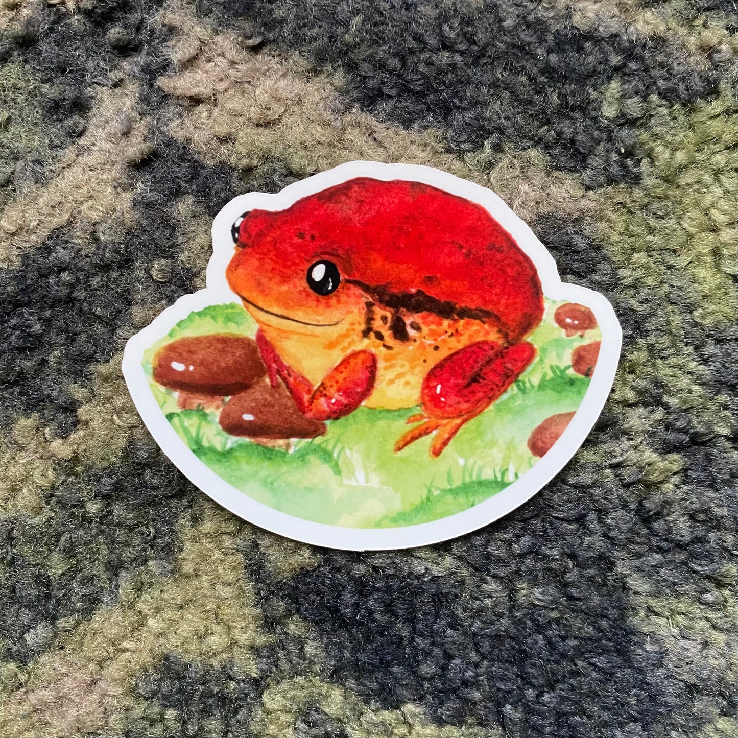 Tomato frog sticker