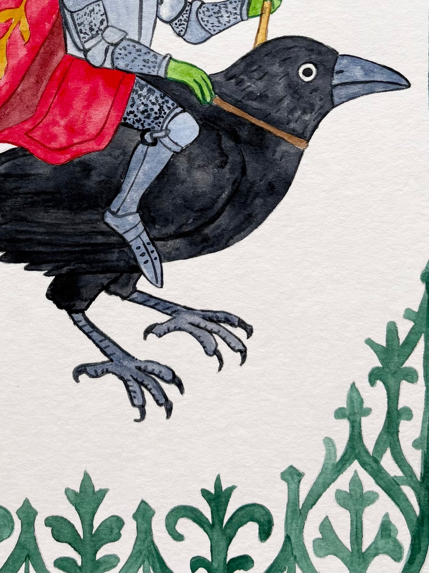 Original painting "Ser Harold Ravenborne"