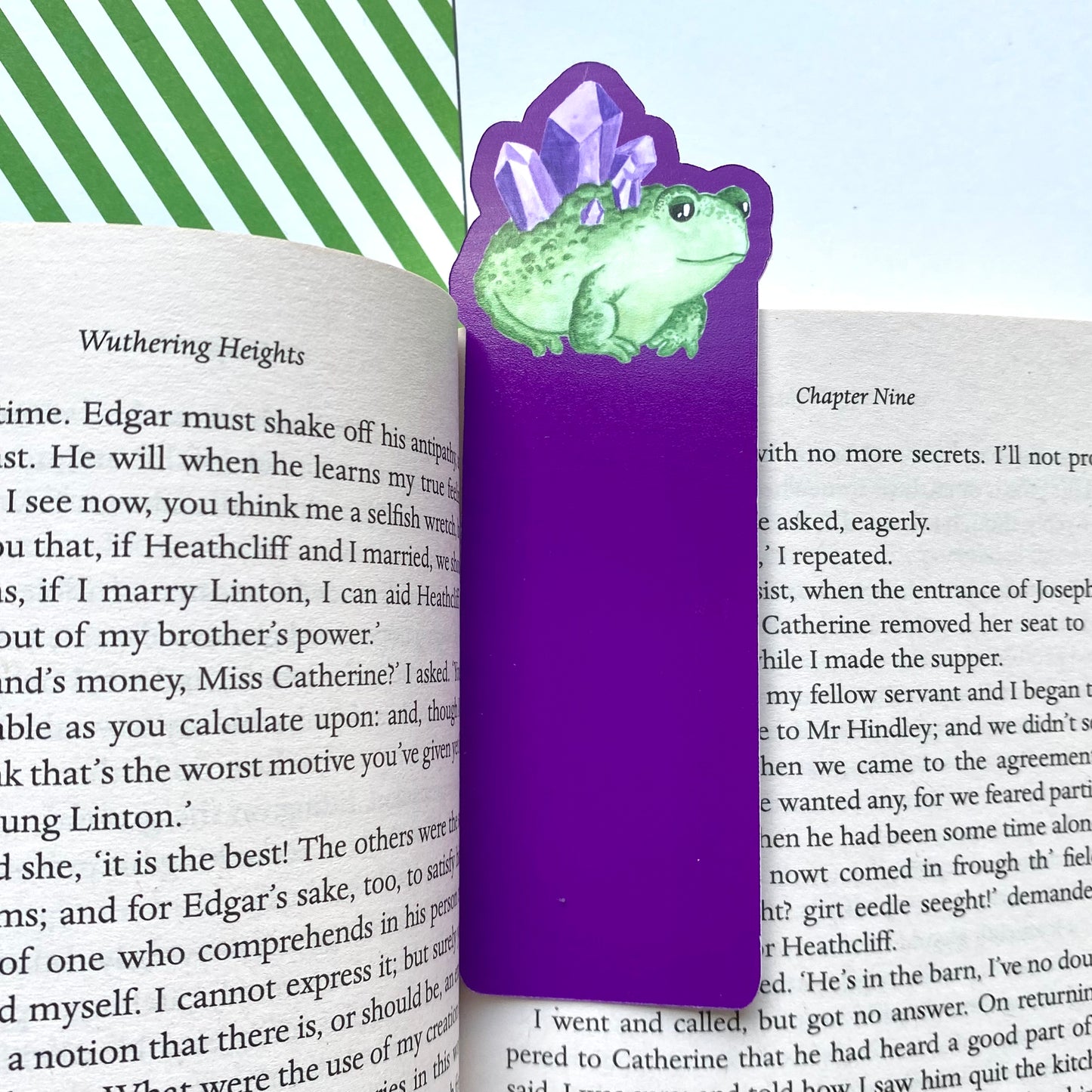 Amethist frog bookmark