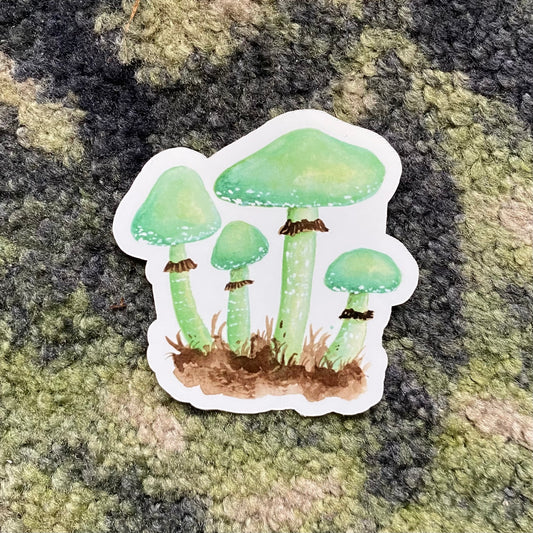 Blue-green stropharia sticker