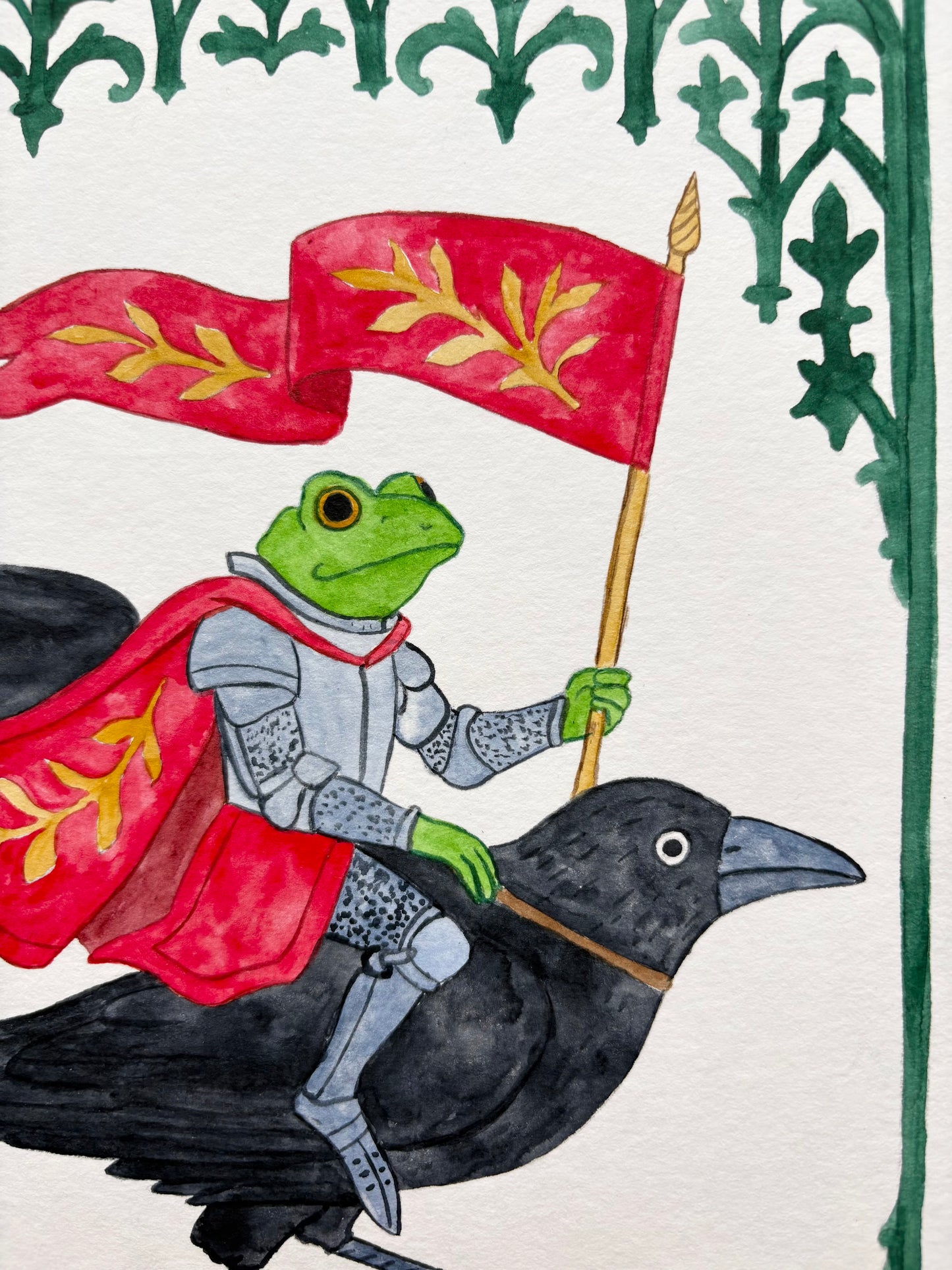 Original painting "Ser Harold Ravenborne"