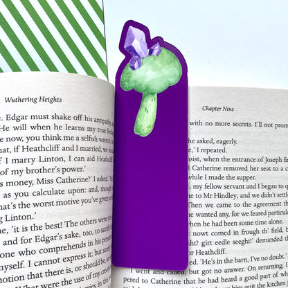 Amethist mushroom bookmark