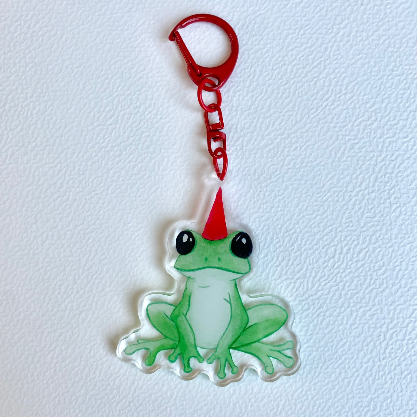 Gnome Frog Keychain