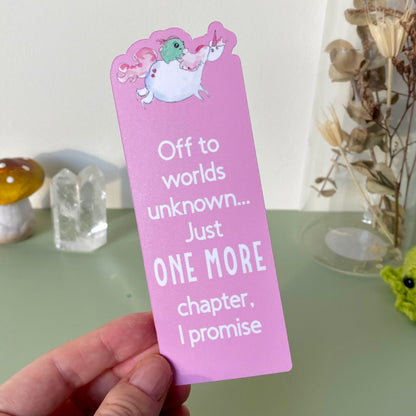 Unicorn frog bookmark