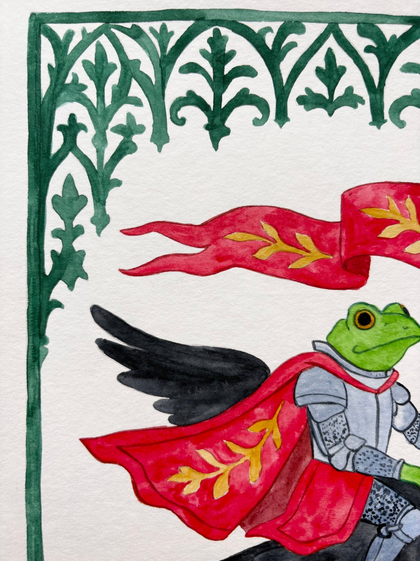 Original painting "Ser Harold Ravenborne"