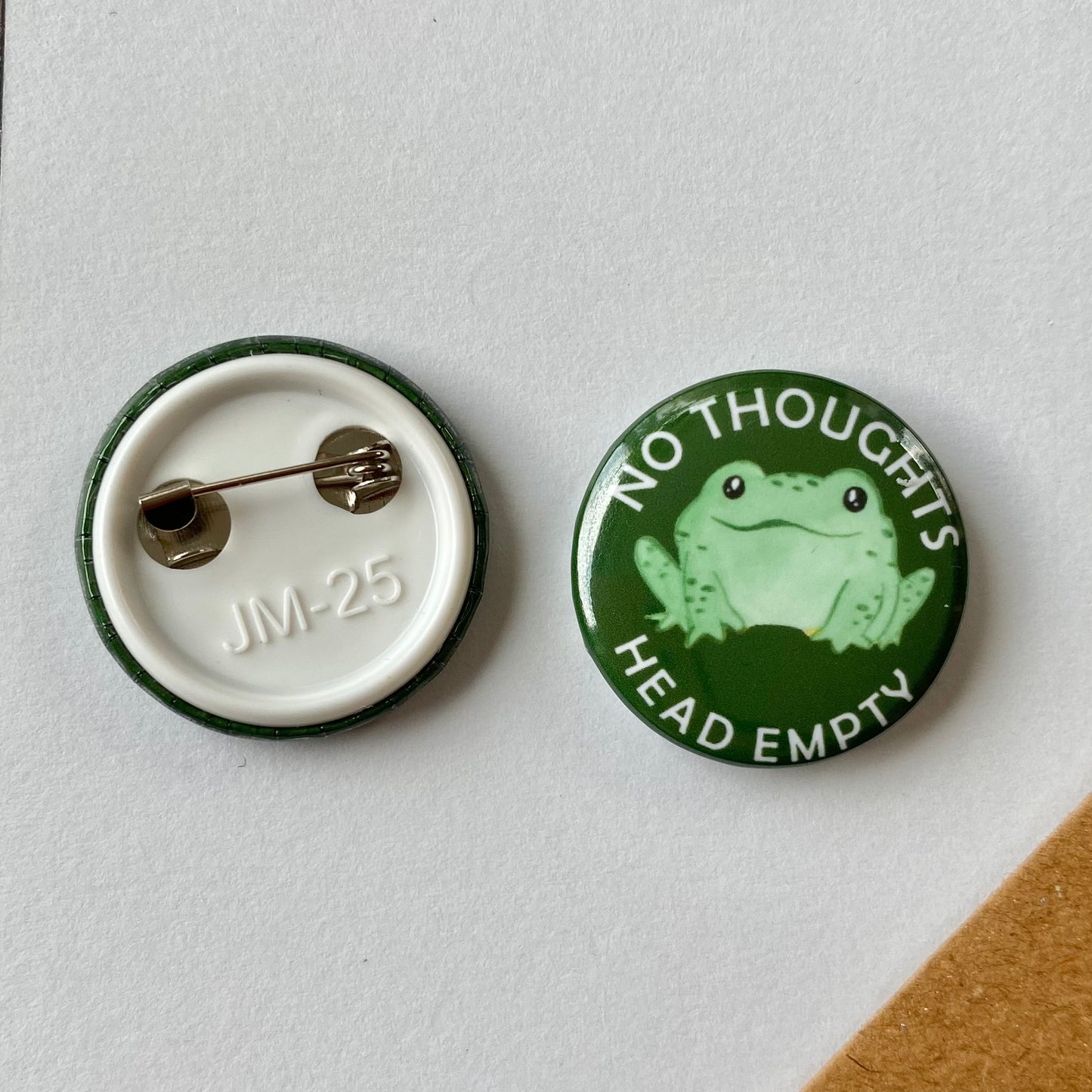 No thoughts button - green