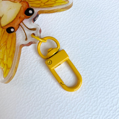 Orange Froggerfly Keychain