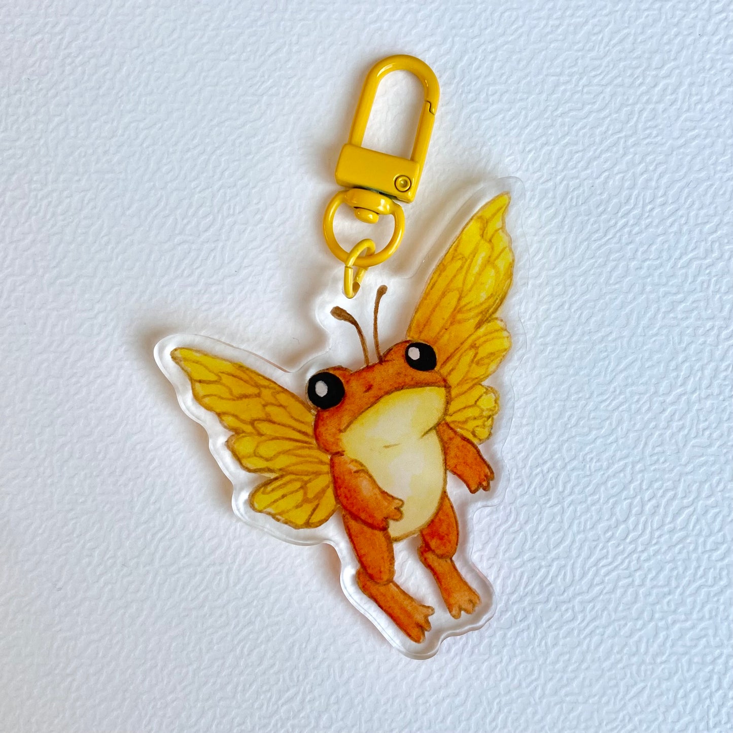 Orange Froggerfly Keychain