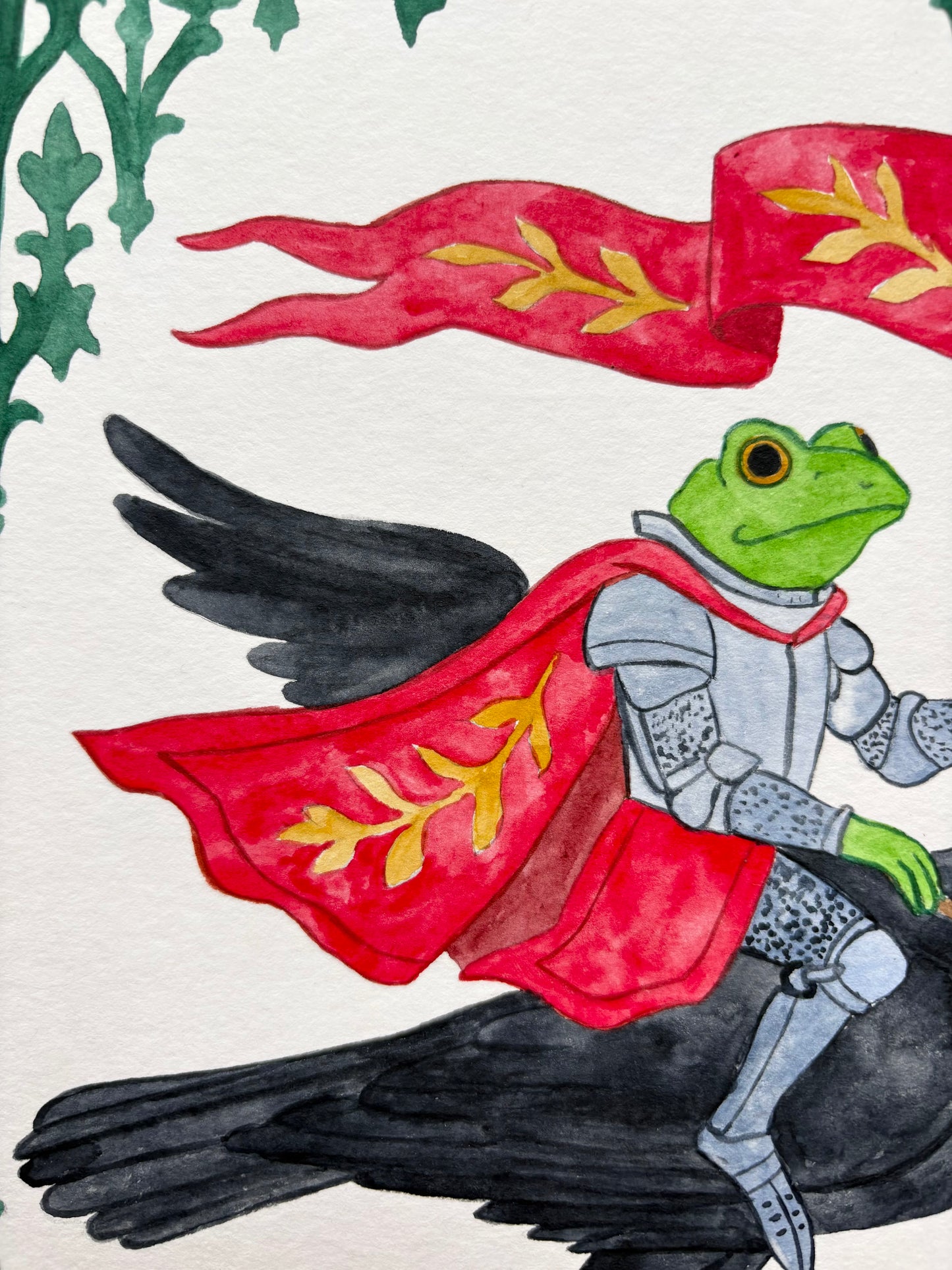 Original painting "Ser Harold Ravenborne"