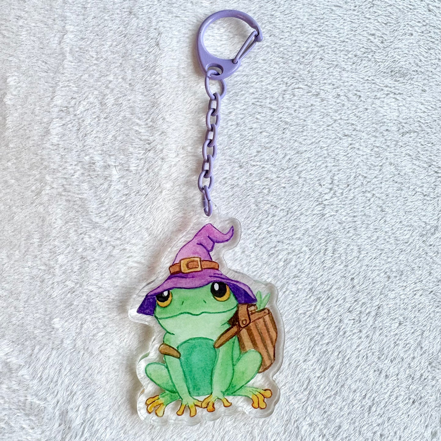 Witchy Frog Keychain