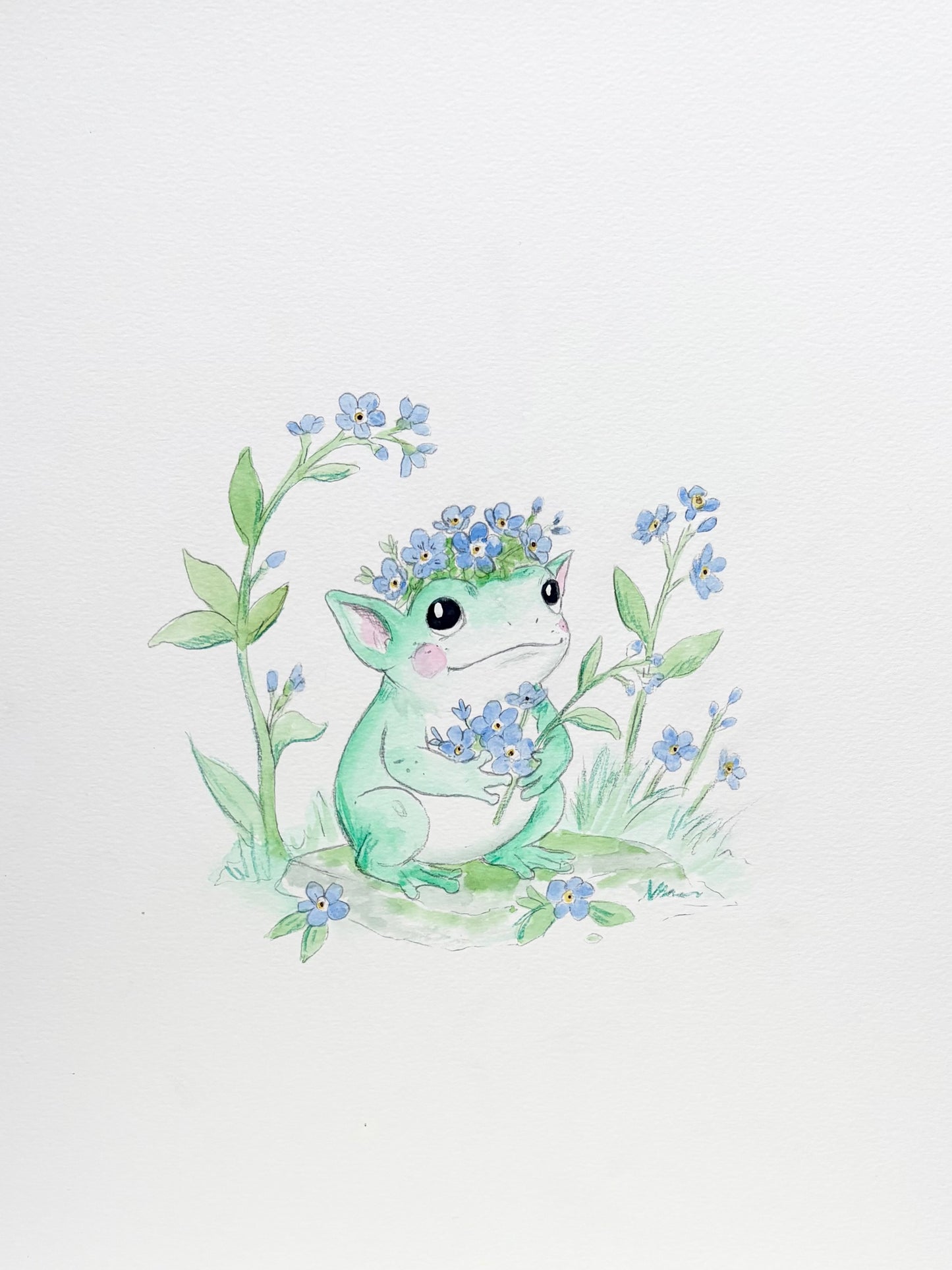 Custom Flower Frog Commission