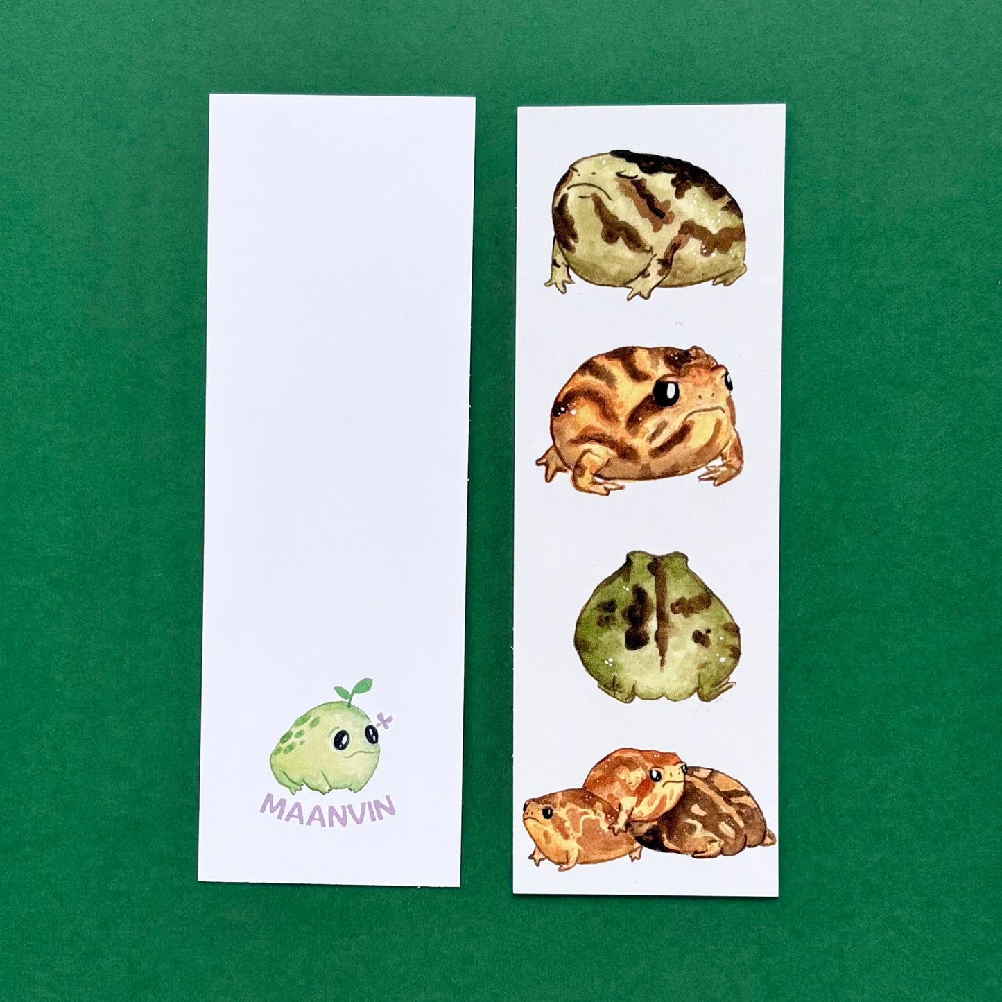 Rain frogs - bookmark