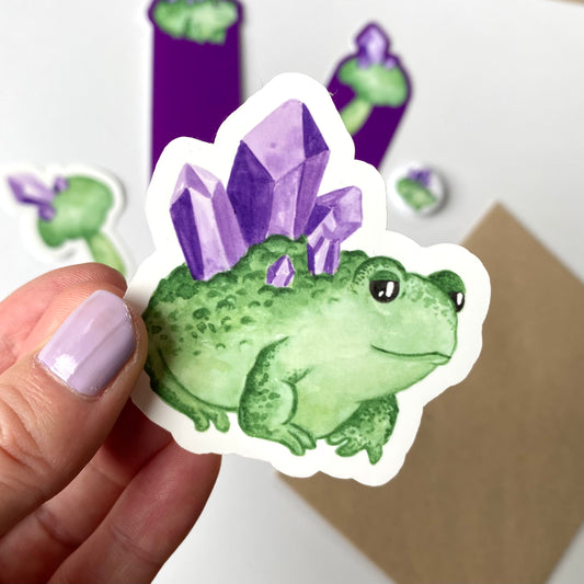 Amethist frog sticker