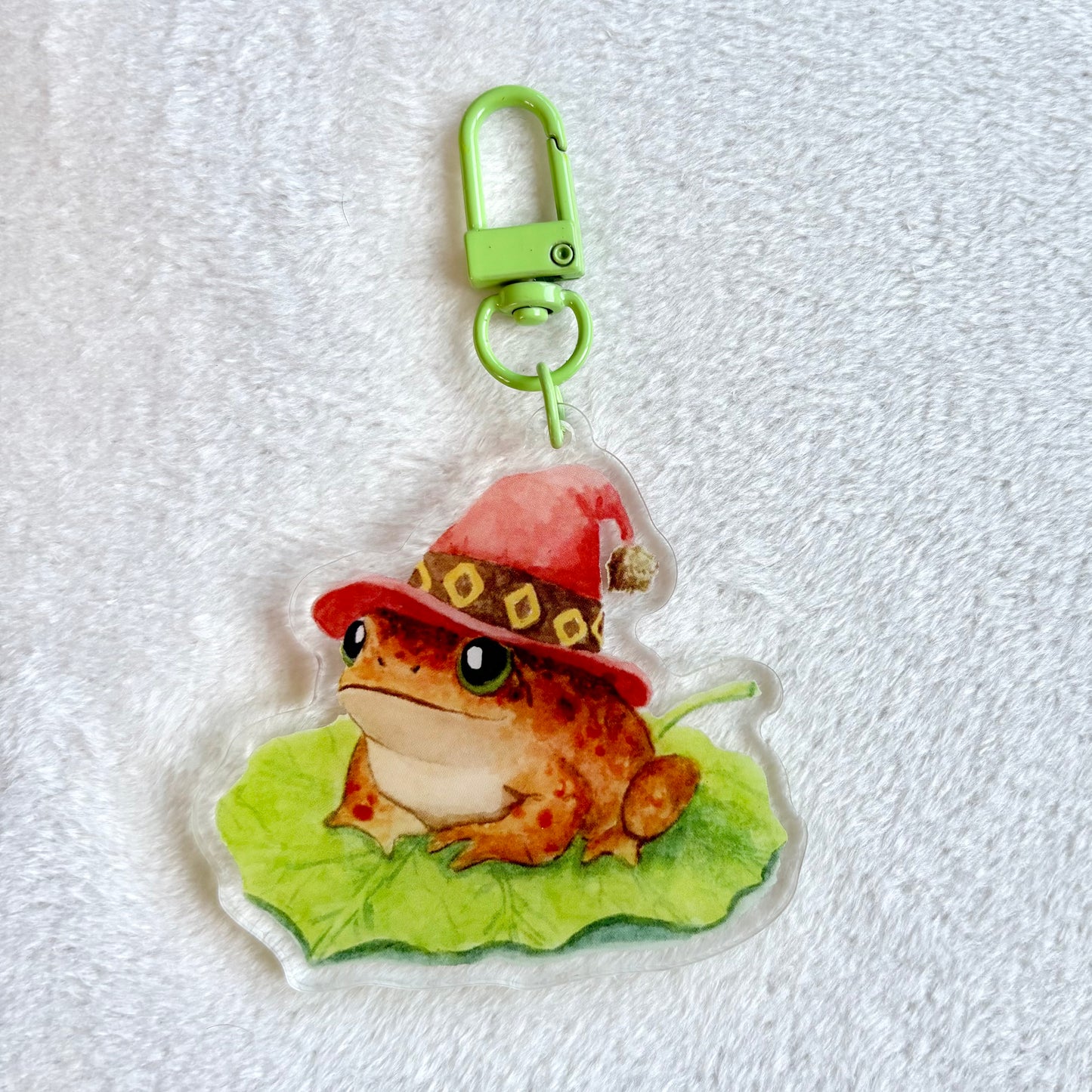 Frog with hat Brown - Keychain
