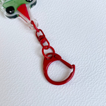 Gnome Frog Keychain