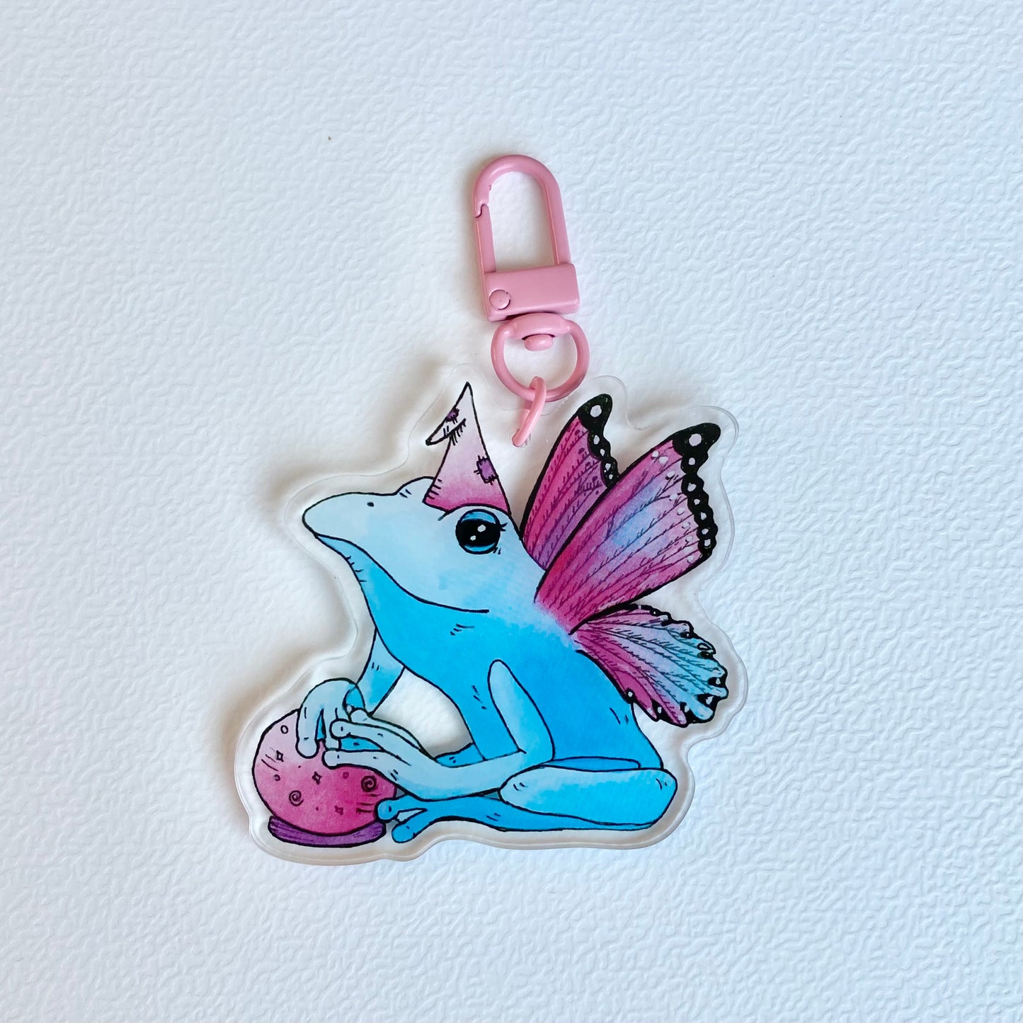 Blue Frog Keychain