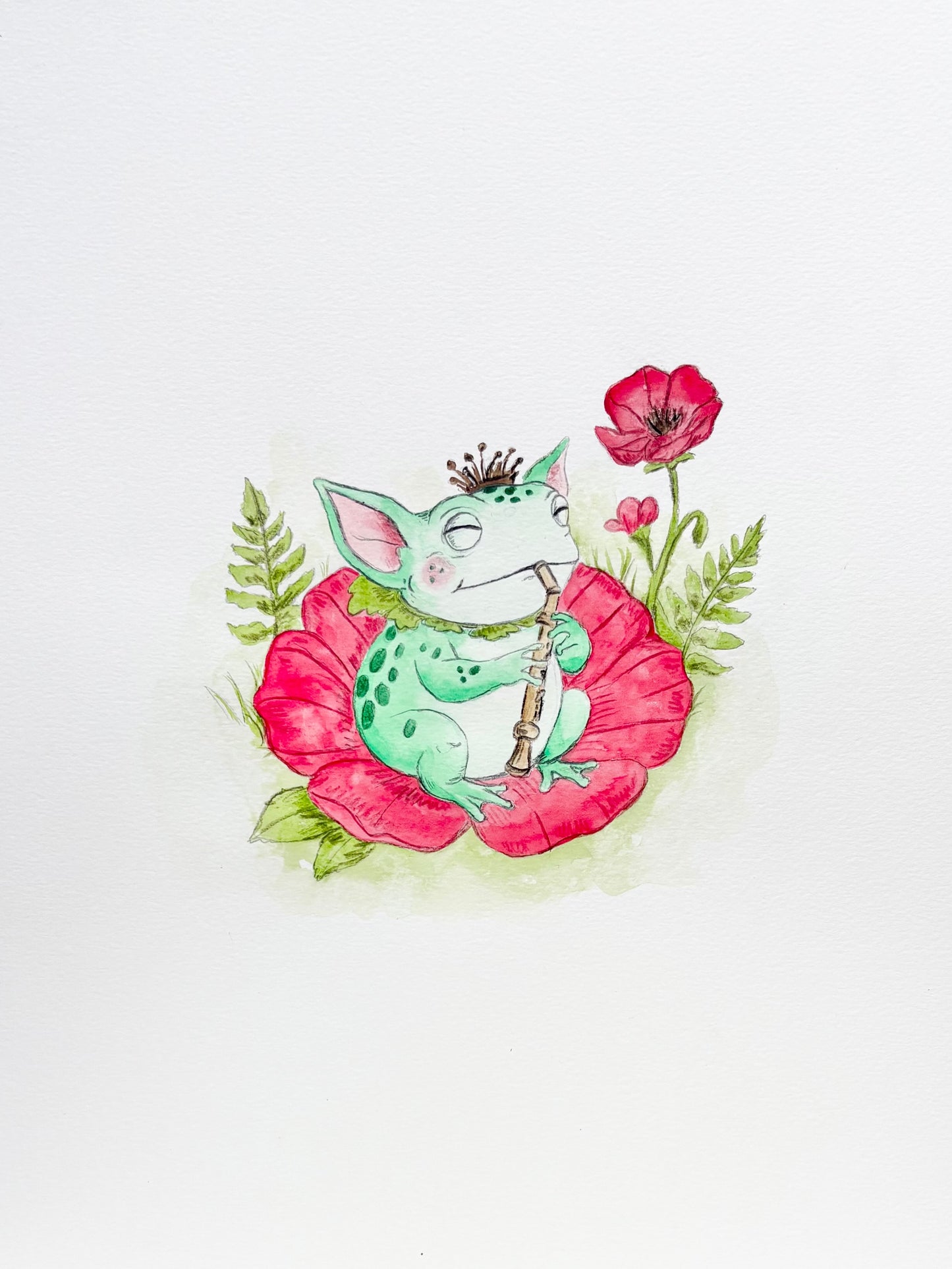 Custom Flower Frog Commission