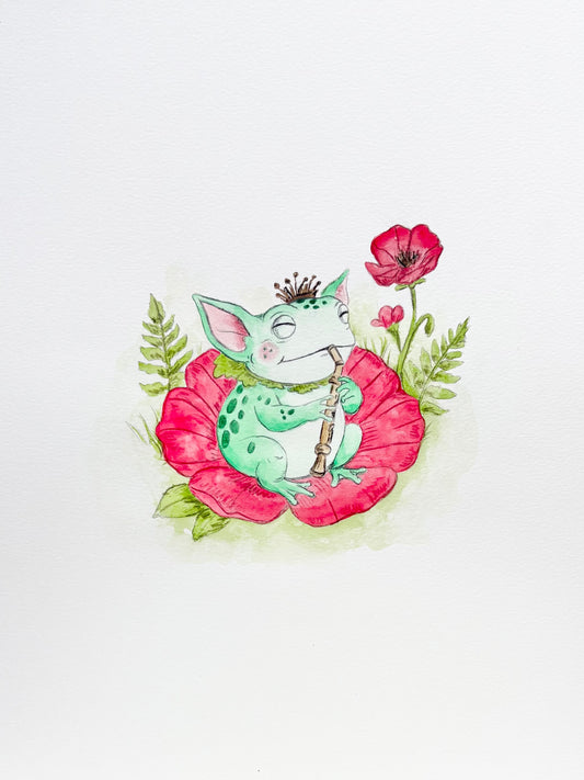 Poppy - Original Watercolor