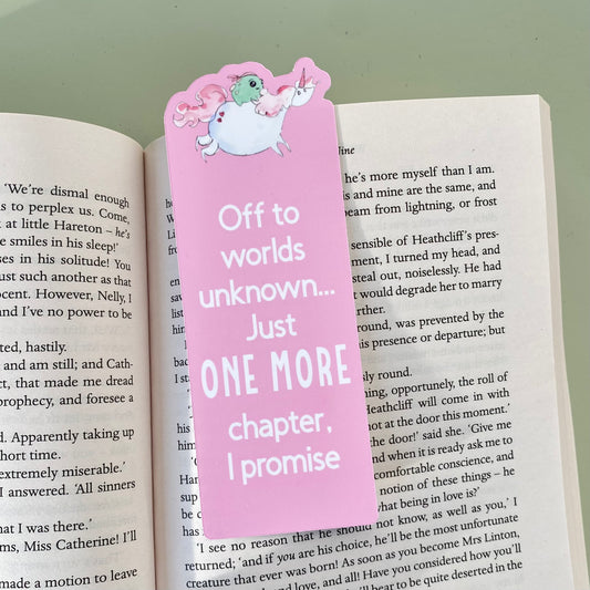 Unicorn frog bookmark