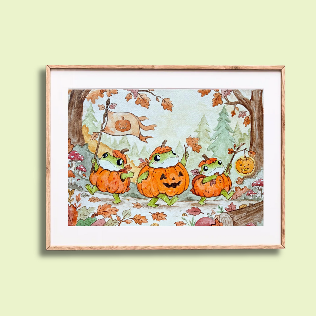 "Pumpkin Parade" - Art Print