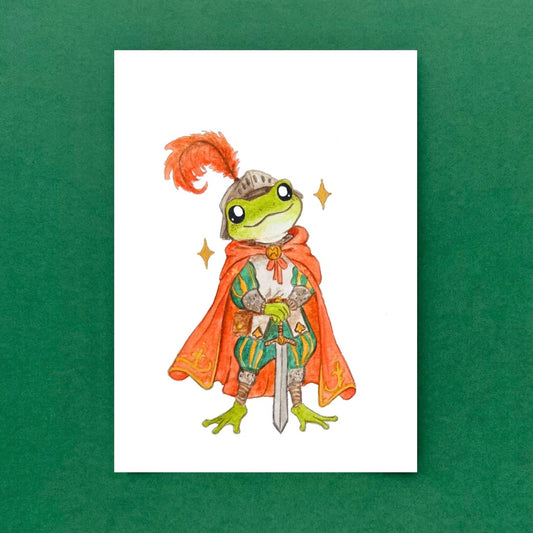 Knight Frog - Postcard